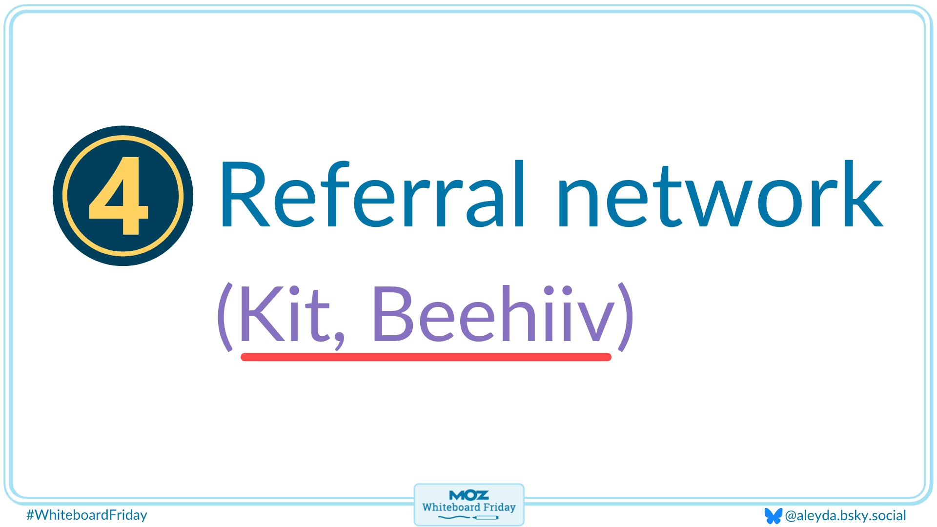 The fourth tip is to consider using referral network programs.
