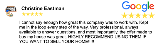 christine eastman google review of grandma house buyer