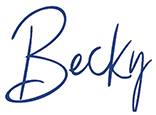 becky's signature first name